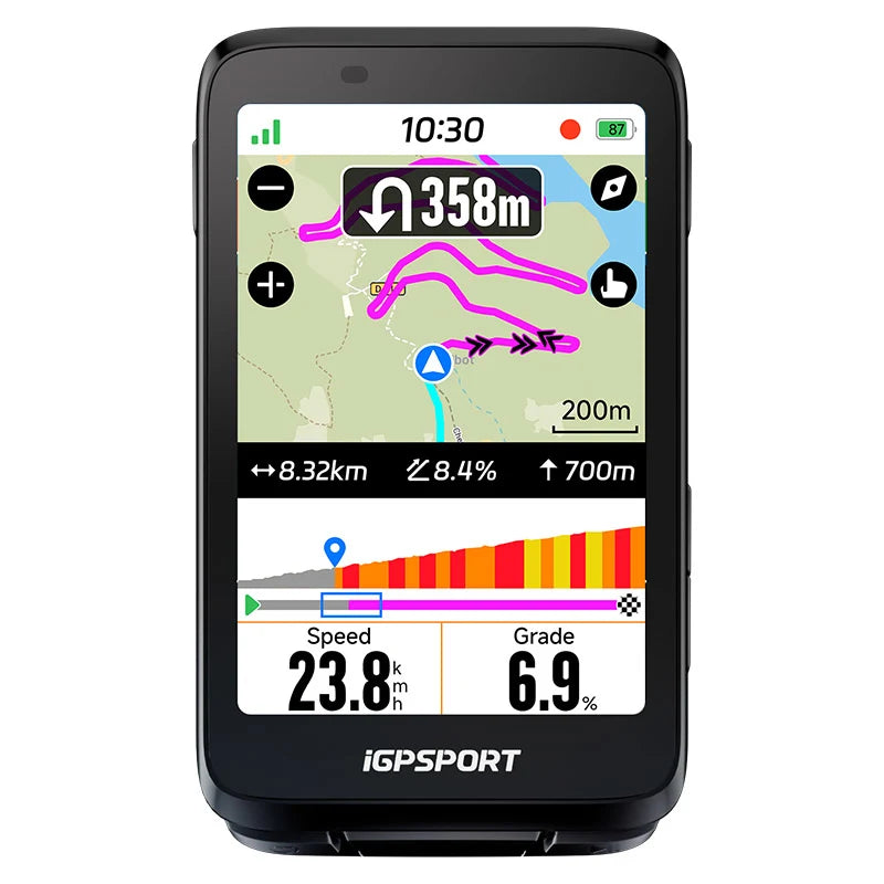 iGPSPORT BiNavi GPS Bike Computer - Black | All4cycling