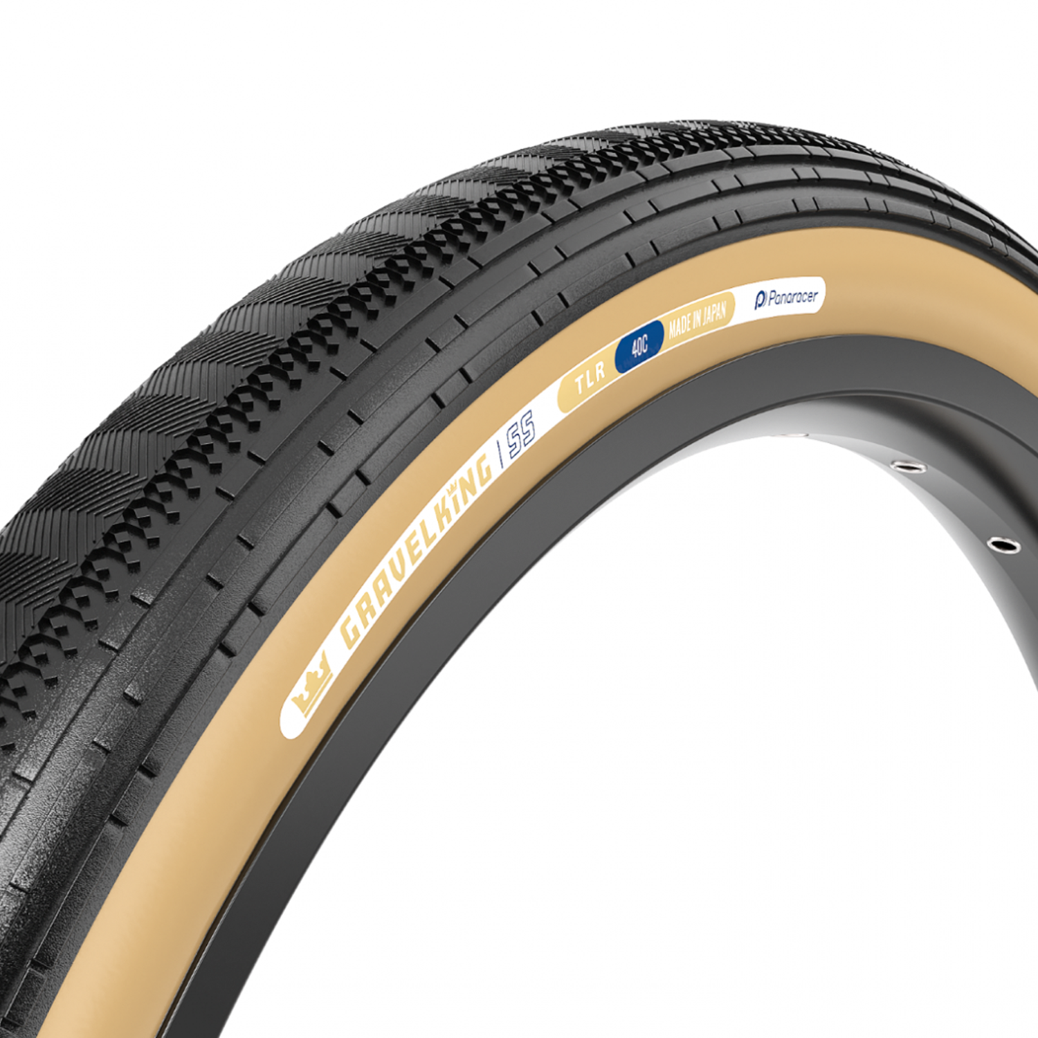 Panaracer GravelKing SS TLR Tire 700x40 - Brown | All4cycling Panaracer GravelKing SS TLR Tire 700x40 - Brown | All4cycling