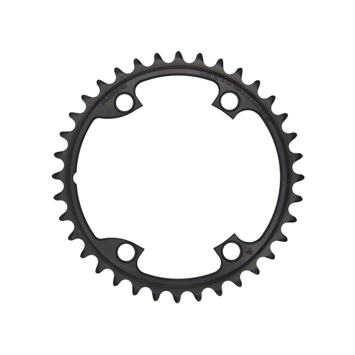 Corone Alugear Aero 2x12 110 BCD 4b Shimano Asymmetric - 54-40T Alugear