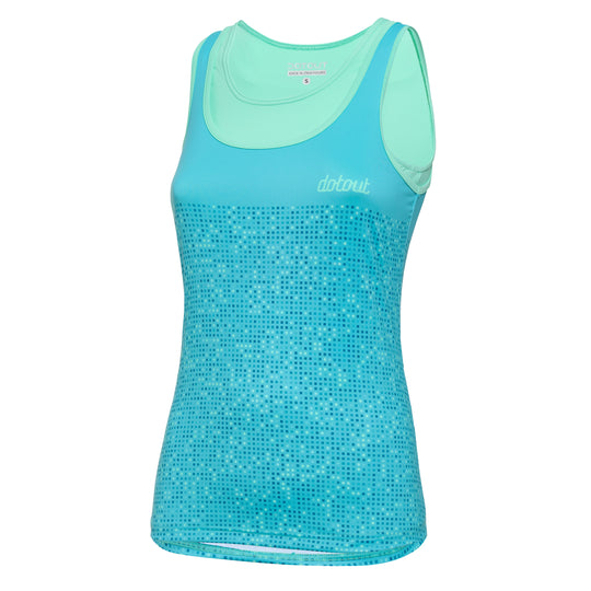 Top mujer Dotout Flash - Verde agua