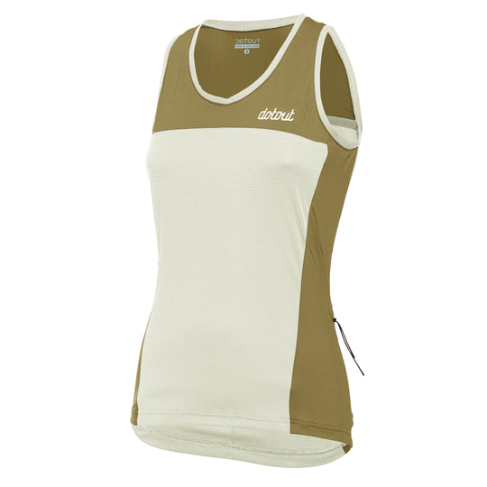Top mujer Dotout Trail - Blanco