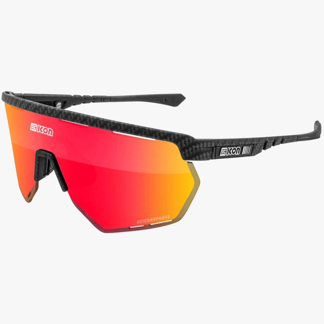 Occhiali Scicon Aerowing - Carbonio opaco multimirror rosso - M