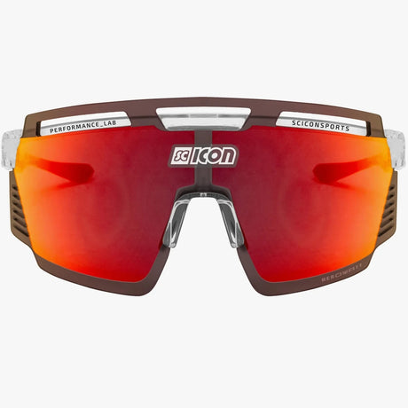 Occhiali Scicon Aerowatt Foza - Crystal Multimirror rosso - A