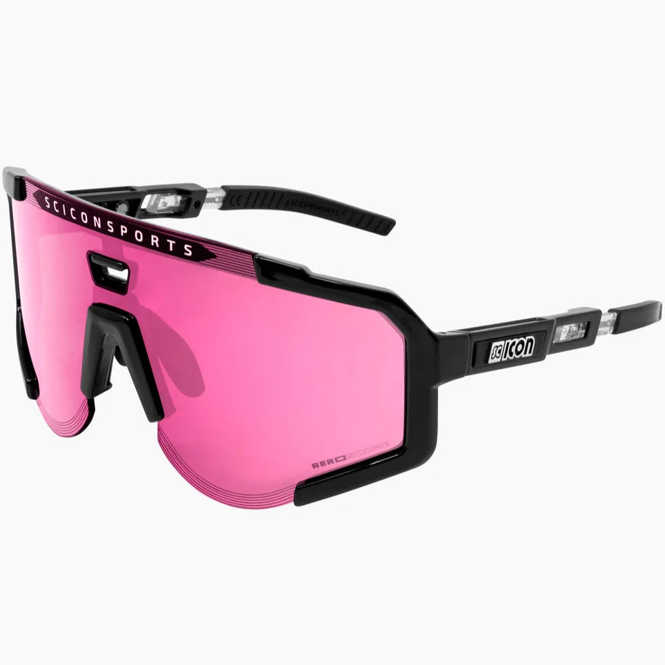 Occhiali Scicon Aeroscope - Nero Multimirror rosa - A