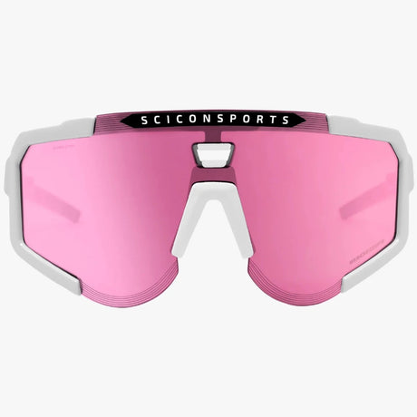 Occhiali Scicon Aeroscope - Bianco Multimirror rosa - M