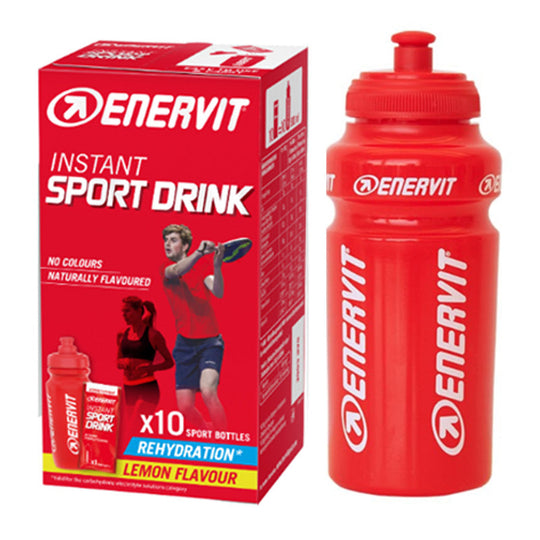 Enervit Instant Sport Drink + Water Bottle 