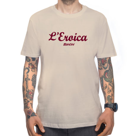 T-Shirt Santini Eroica - Marrone chiaro - D