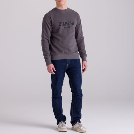 Felpa Bianchi Milano Fan - Grigio Santini