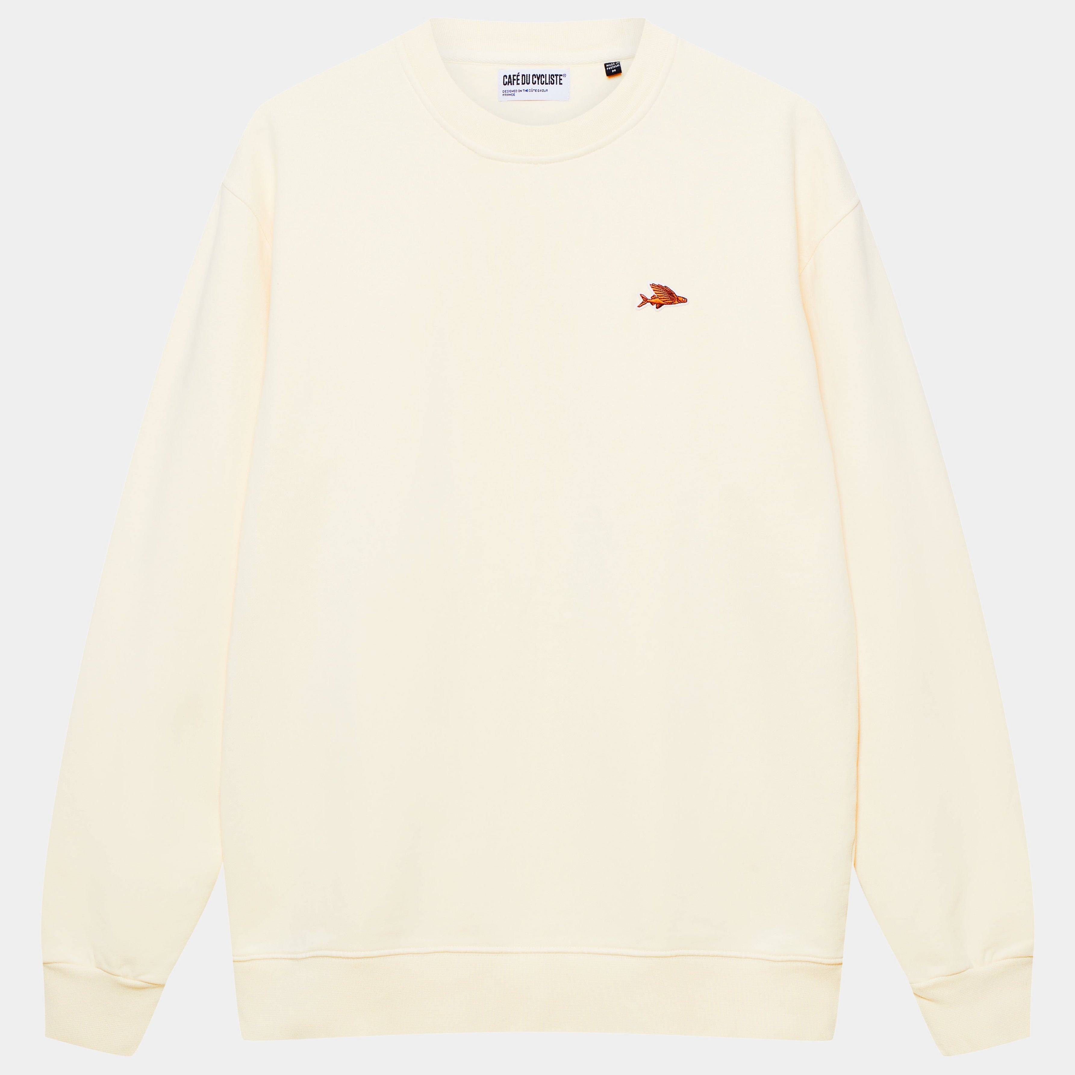 Felpa Cafe du cycliste Celeste - Bianco Café du Cycliste