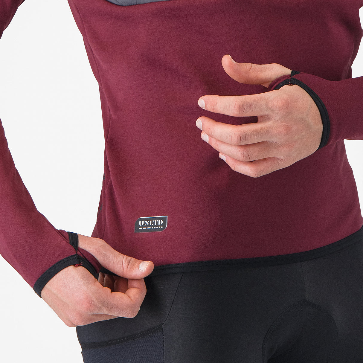 Felpa Castelli Unltd Roam - Bordeaux Castelli