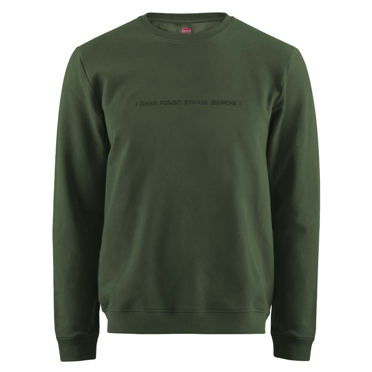 Felpa Girocollo Granfondo Strade Bianche - Verde Strade Bianche