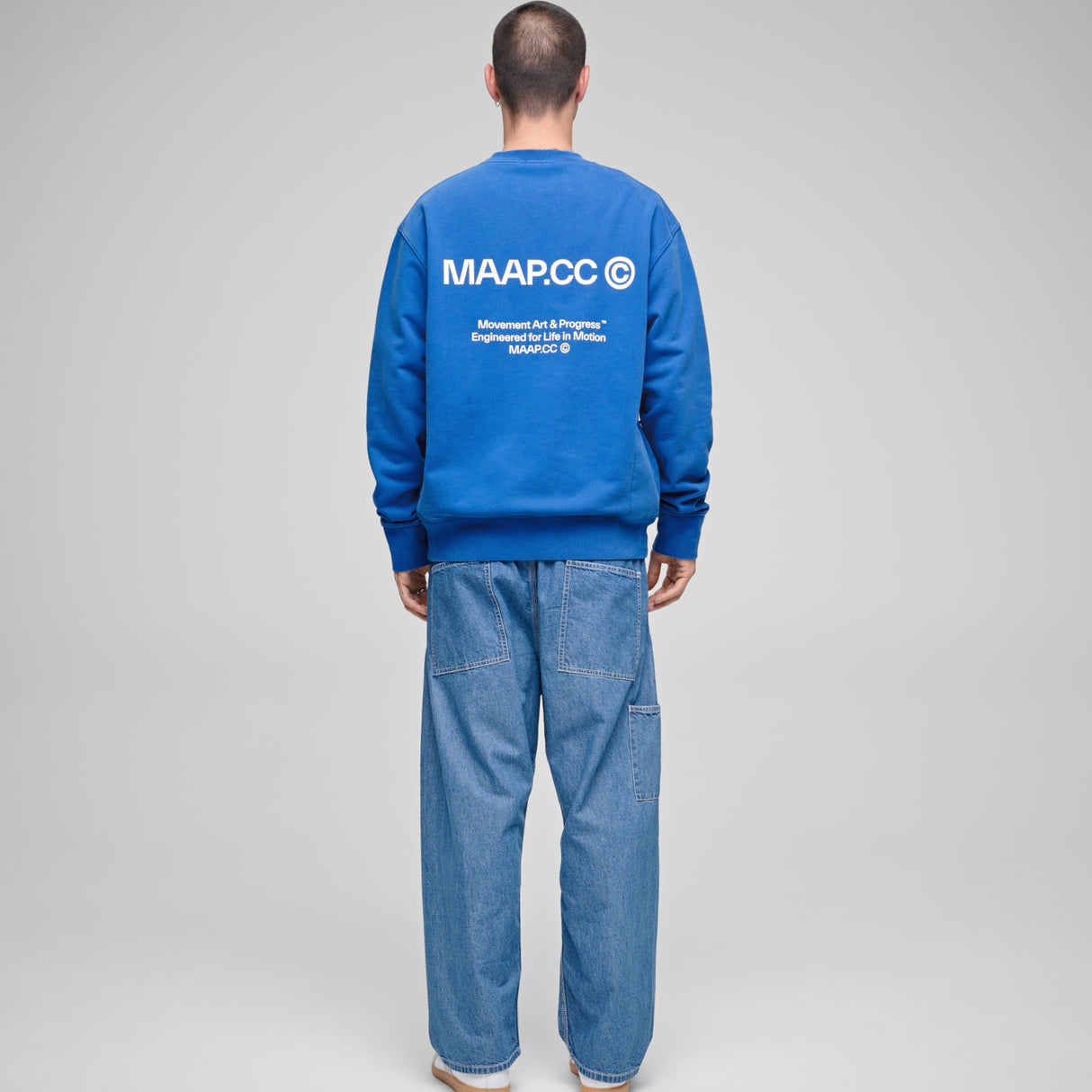 Felpa Maap Essentials CC Crew - Blu Maap