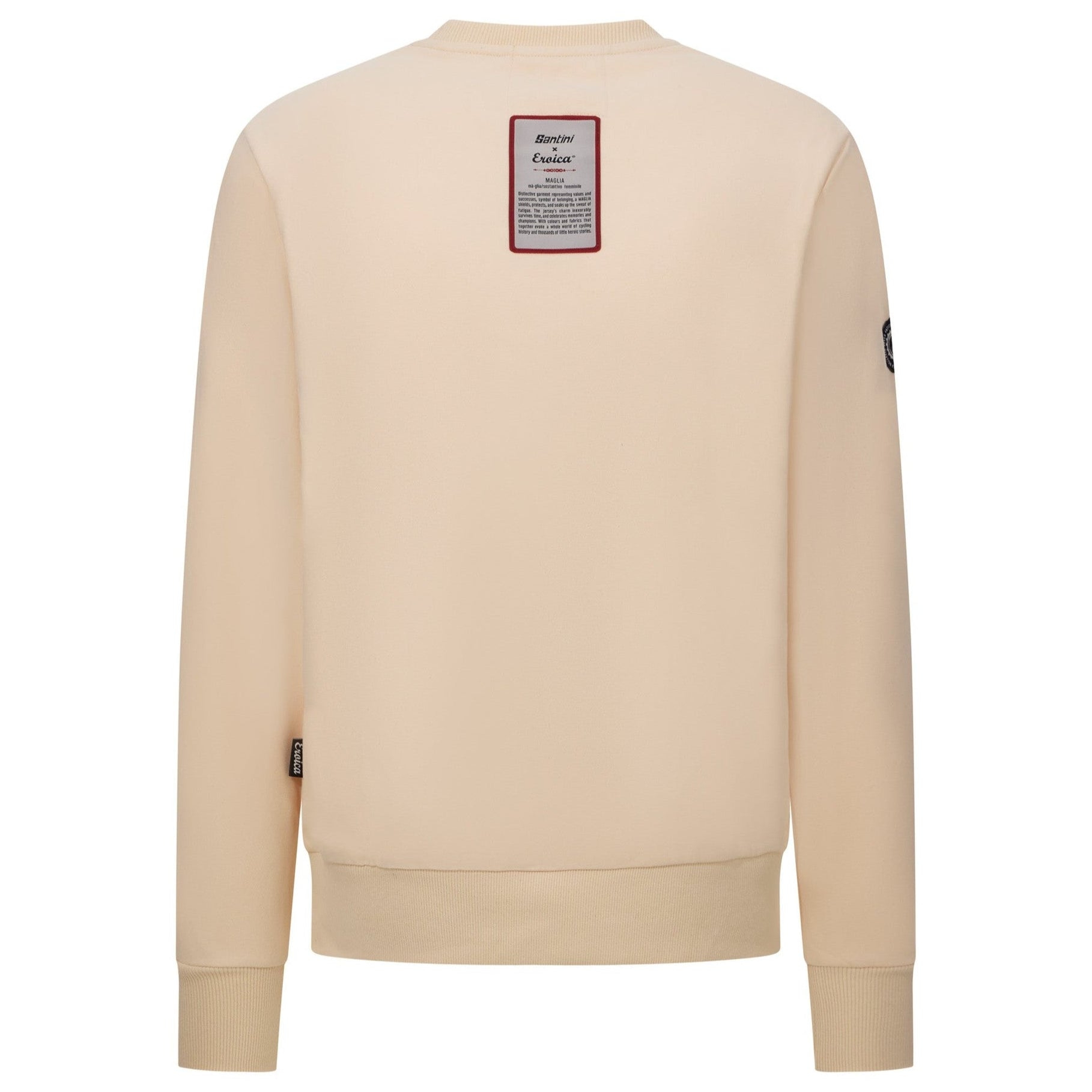 Felpa Santini Eroica Valle girocollo - Beige Santini