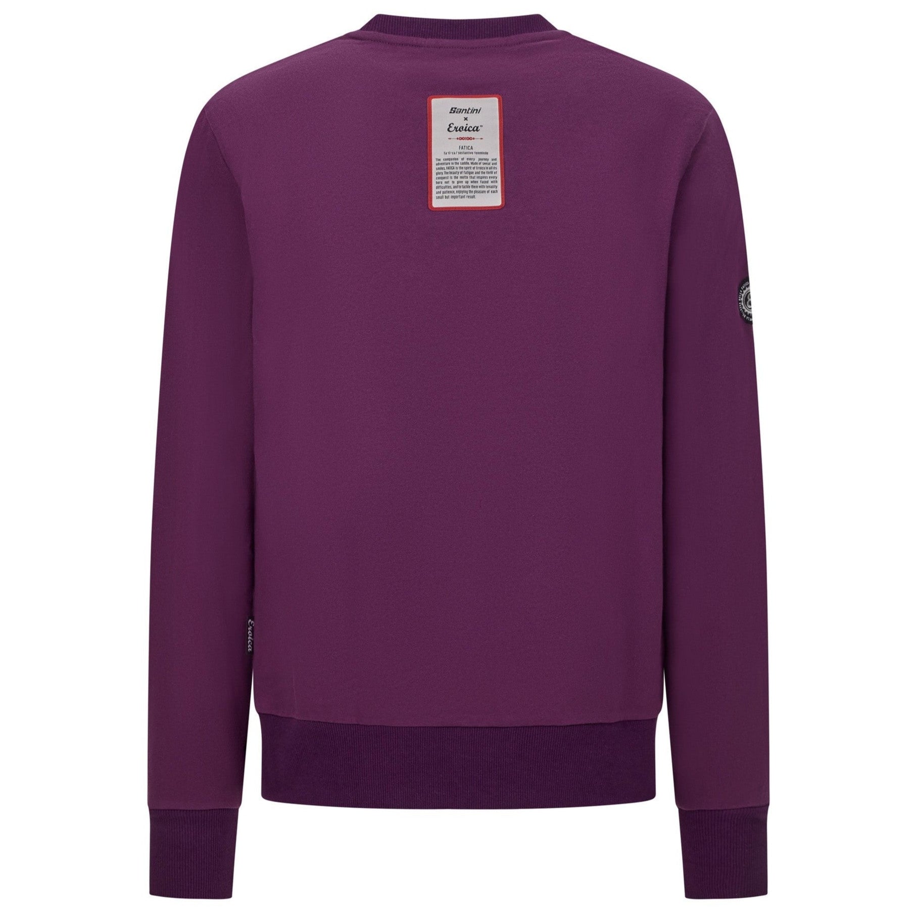 Felpa Santini Eroica Valle girocollo - Bordeaux Santini