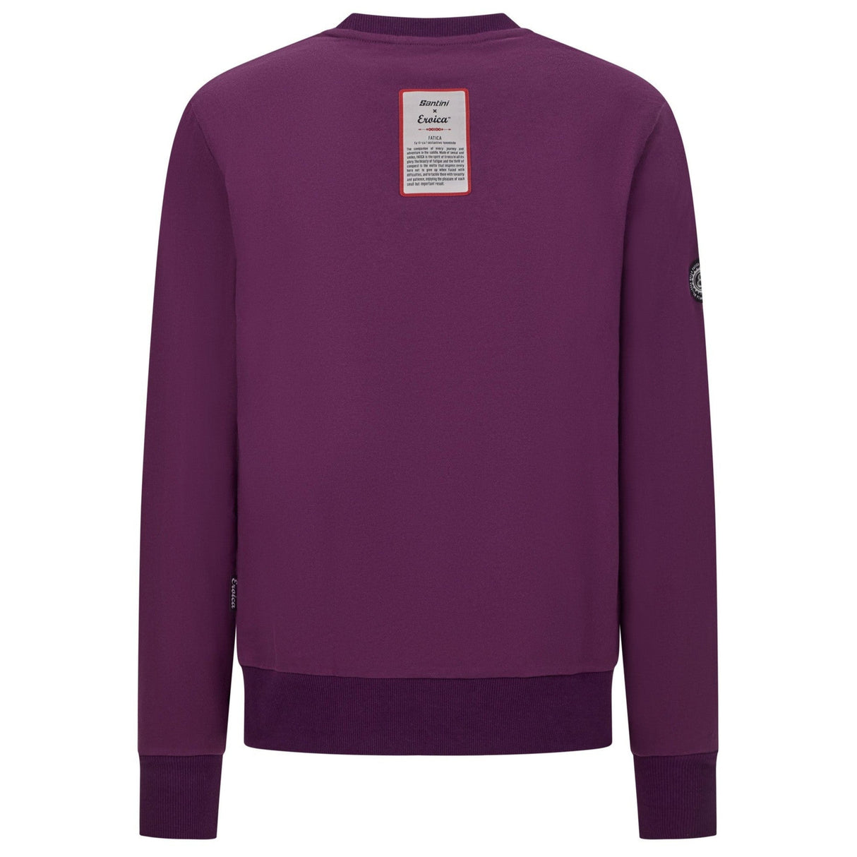Felpa Santini Eroica Valle girocollo - Bordeaux Santini