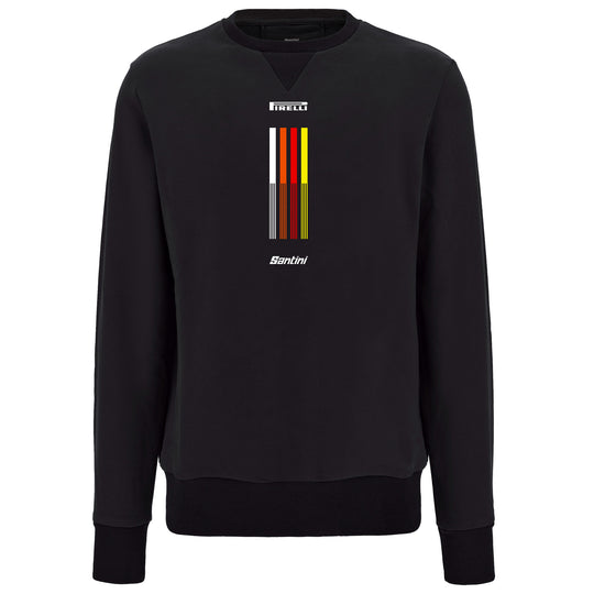 Sweatshirt Santini x PIRELLI Tape - Noir