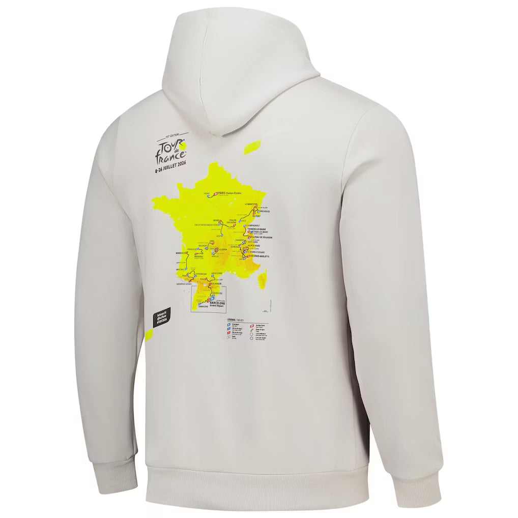 Tour de France Parcours 2026 hoodie - Grau