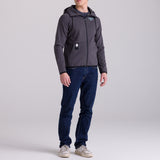 Felpa con cappuccio Bianchi Milano Fan - Grigio Santini