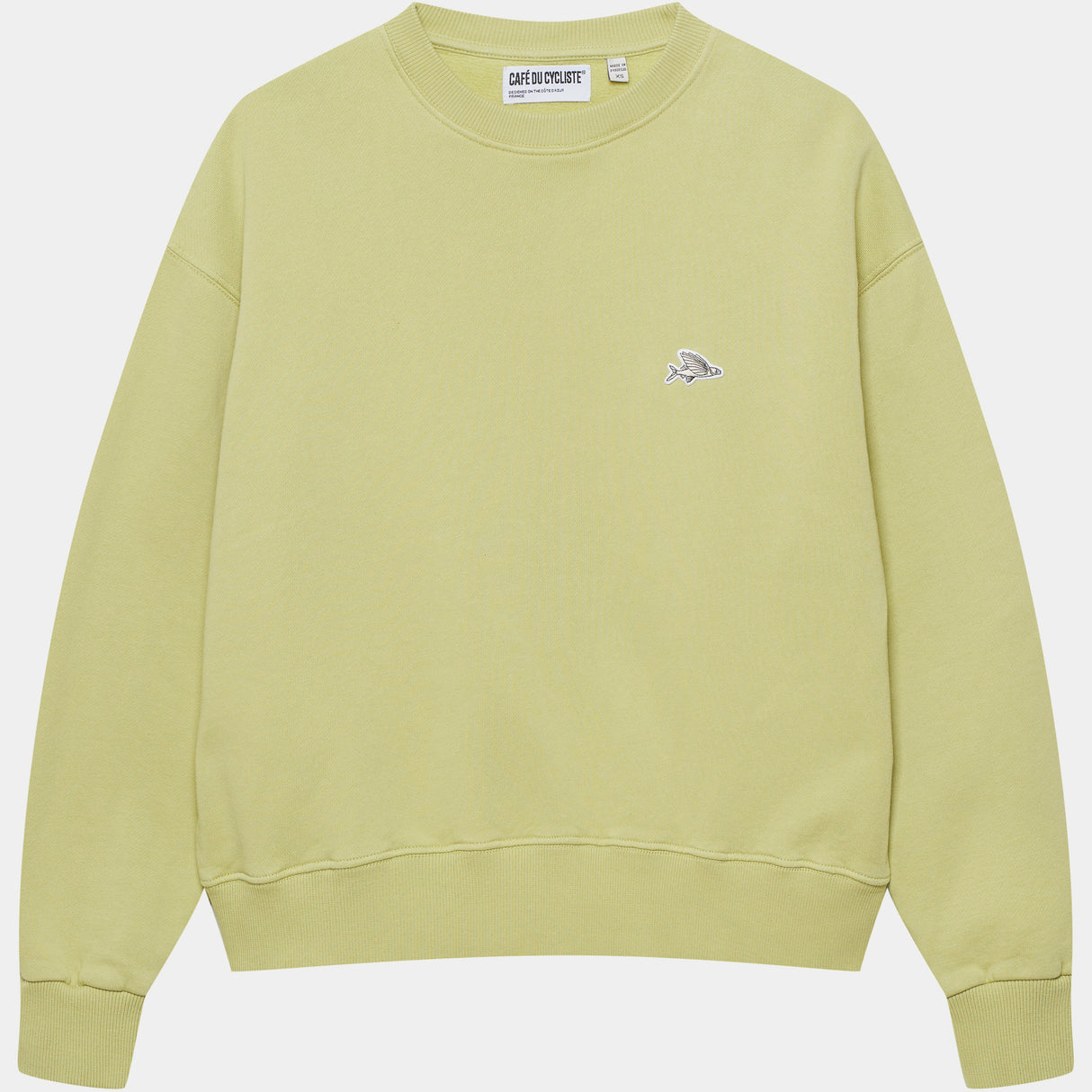 Felpa donna Cafe du cycliste Celeste - Verde Café du Cycliste
