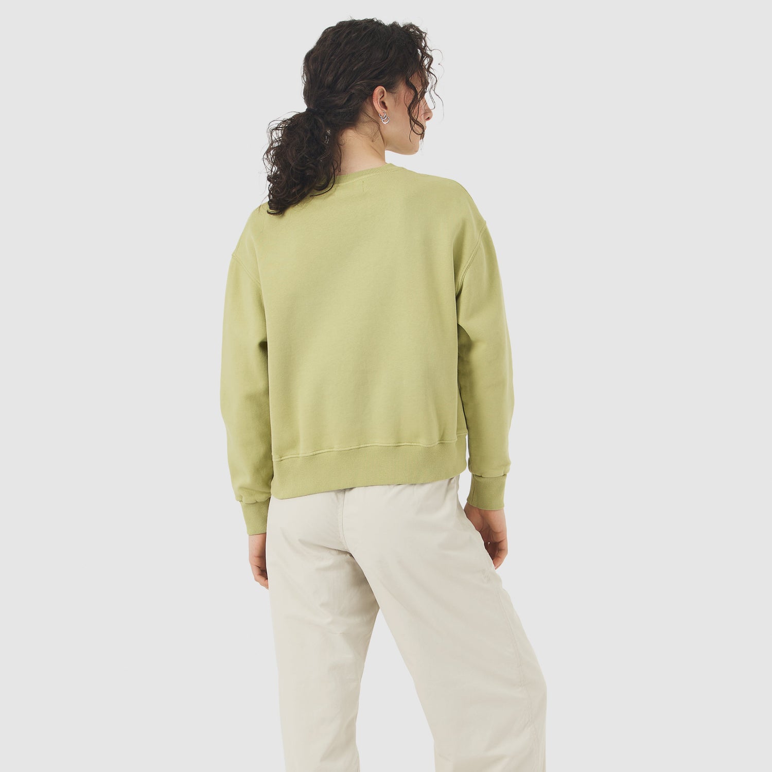 Felpa donna Cafe du cycliste Celeste - Verde Café du Cycliste
