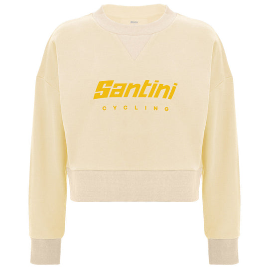 Sweatshirt femme Santini Brand - Beige
