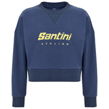 Felpa donna Santini Brand - Blu Santini