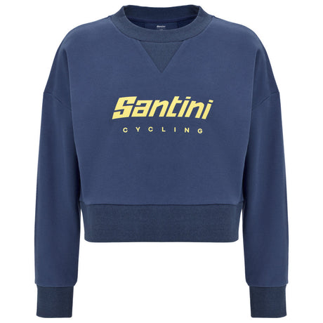 Felpa donna Santini Brand - Blu Santini
