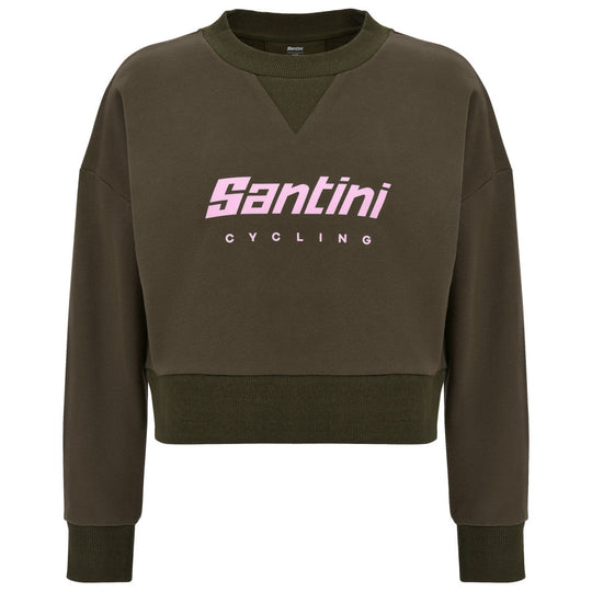 Sweatshirt femme Santini Brand - Vert