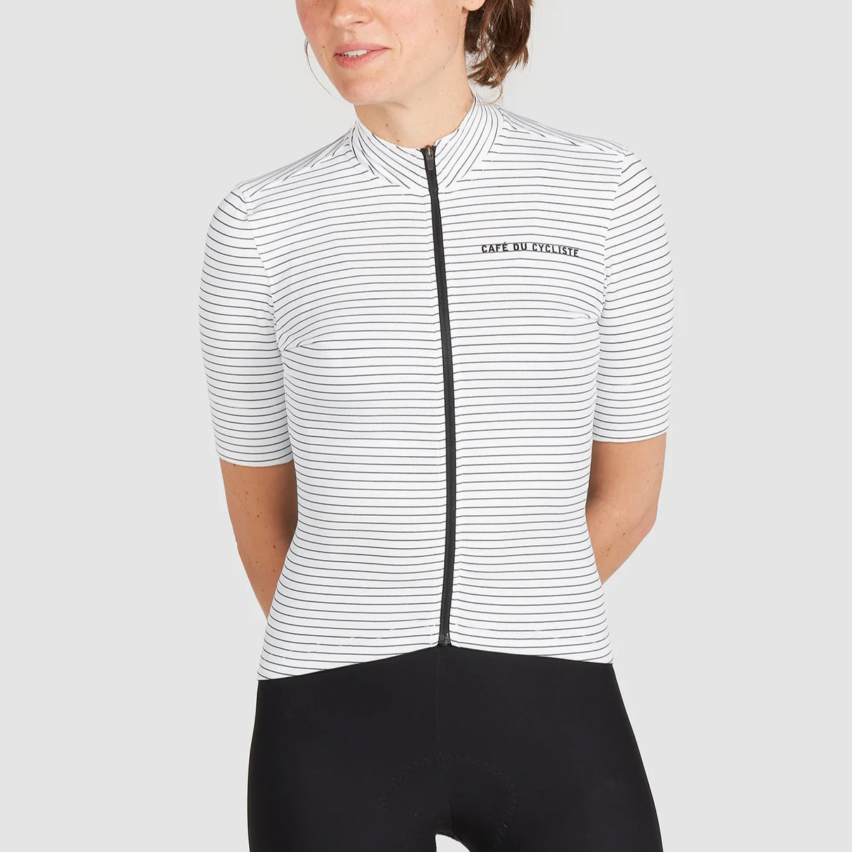 Maglia donna Cafe du Cycliste Francine - Bianco - G