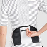 Maglia donna Cafe du Cycliste Francine - Bianco - H