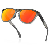 Occhiali Oakley Frogskins Range - Matte grey Prizm Ruby - F