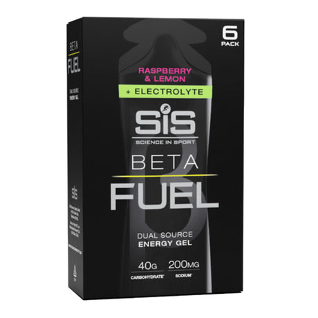Gel Pack SiS Beta Fuel + Electrolyte 6x60ml - Rasberry & Lemon SiS