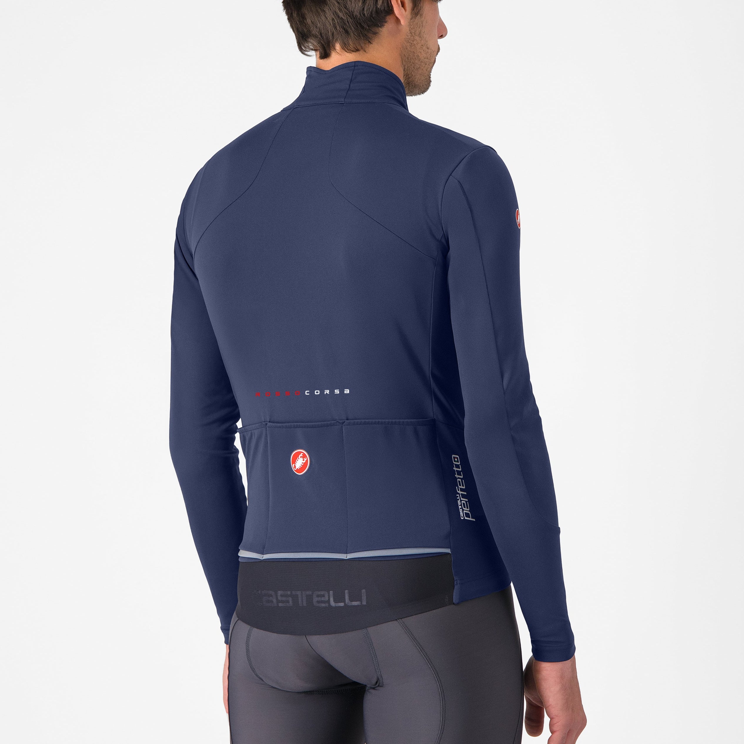 Veste cycliste LOOK CARBON LINE gris bleu rouge jacket Castelli Sport Veste cycliste LOOK CARBON LINE gris bleu rouge jacket Castelli Sport