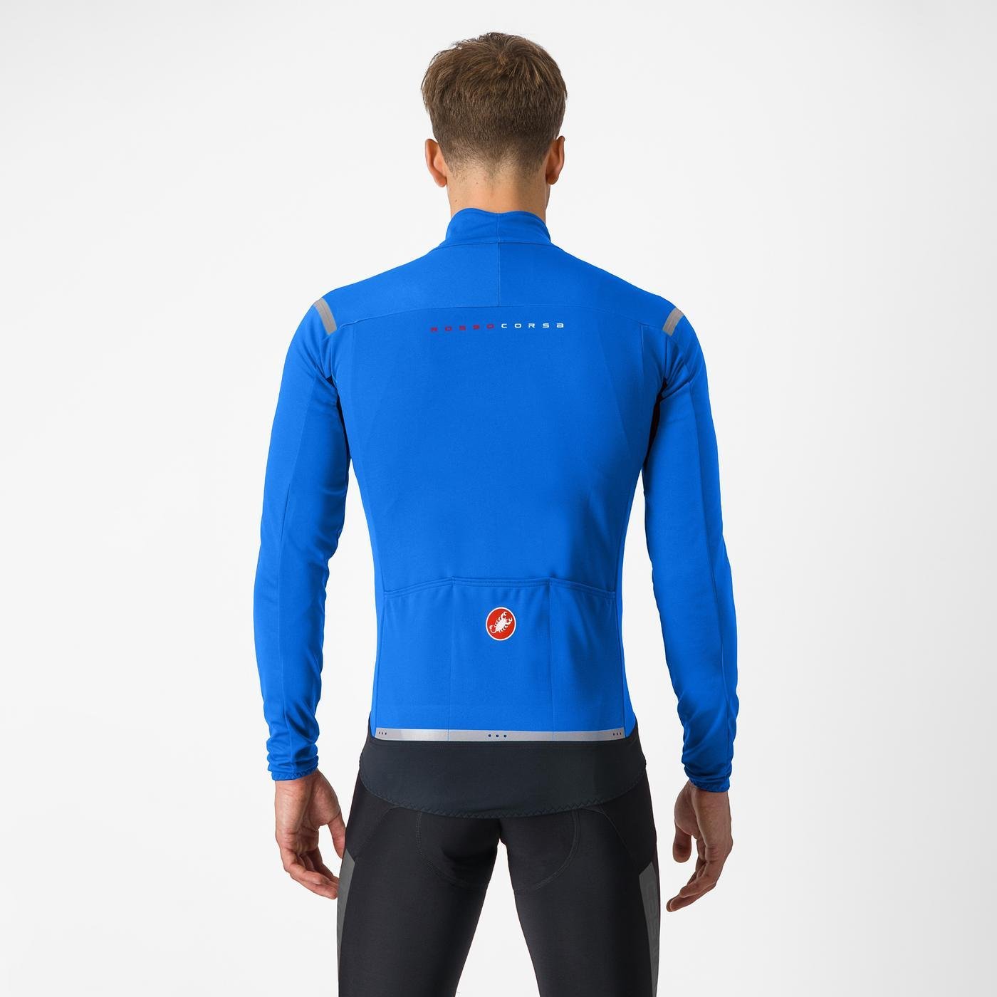 CASTELLI VESTE PERFETTO ROS 2 BRILLIANT ORANGE/SILVER - Giacca bicicletta CASTELLI VESTE PERFETTO ROS 2 BRILLIANT ORANGE/SILVER - Giacca bicicletta