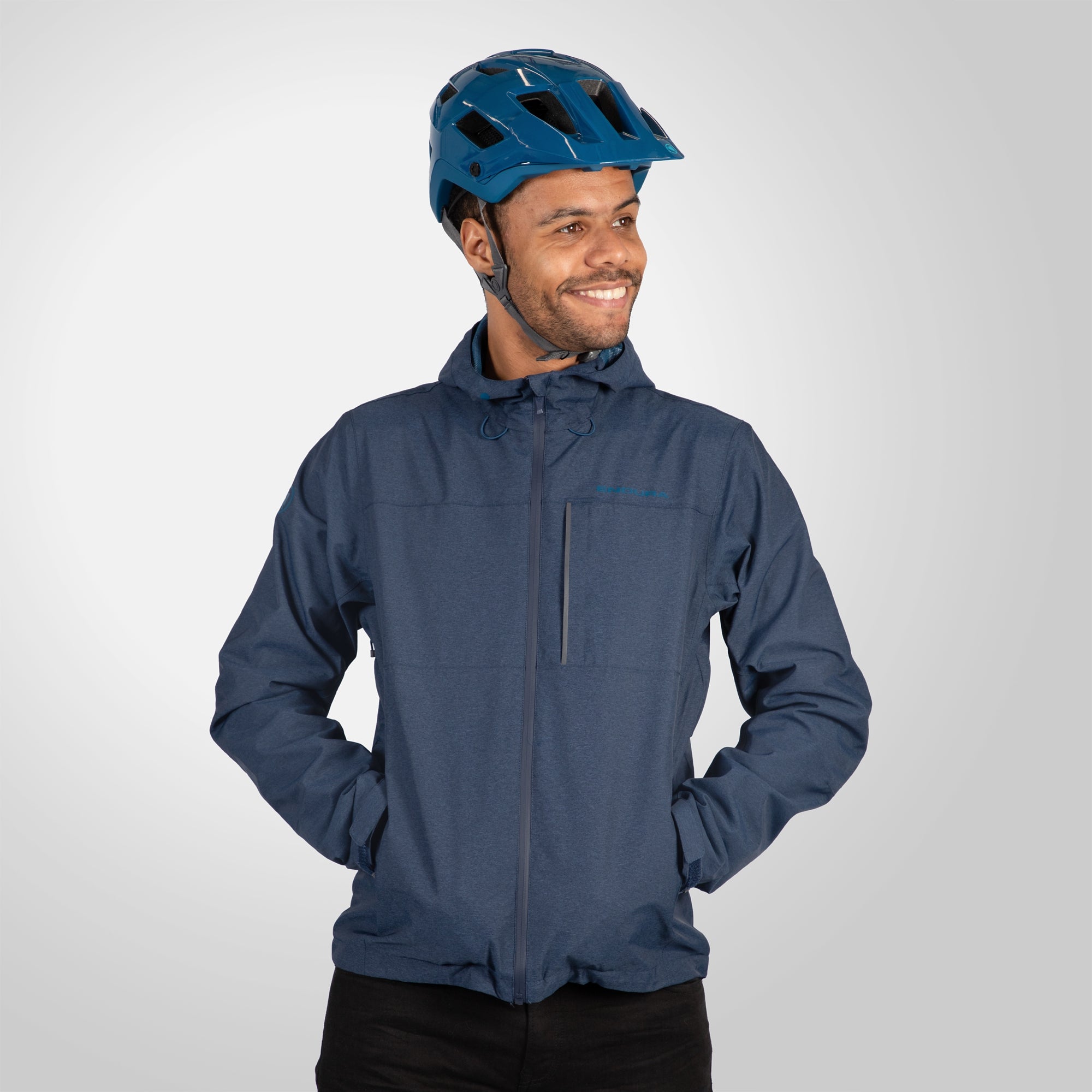 Giacca Endura Hummvee Waterproof Hooded - Blu Endura
