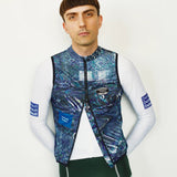 Gilet Pas Normal Studios T.K.O. Mechanism Stow Away - Blu Pas Normal Studios