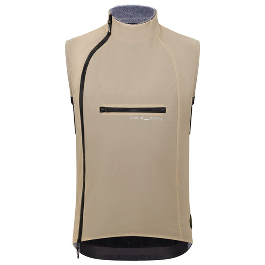 Santini Alpha Insulated vest - Beige