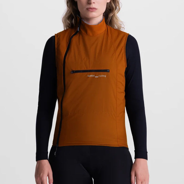 Santini Alpha Insulated vest - Ruggine