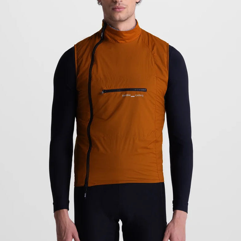 Santini Alpha Insulated vest - Ruggine