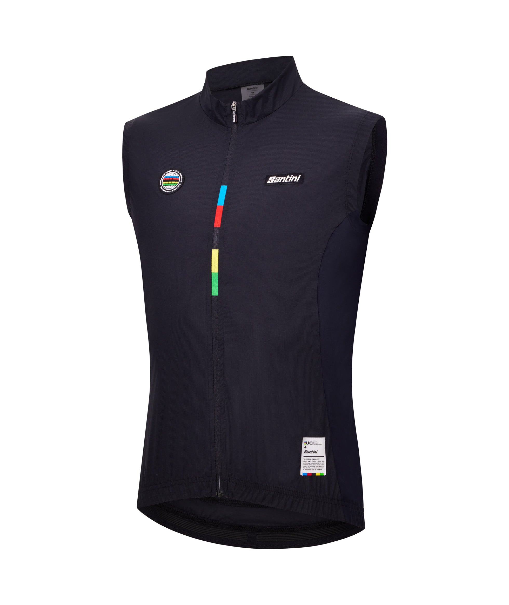 UCI World Champion Santini Vest - Black