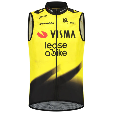 Gilet Team Visma Lease a bike 2026 Wind Yellow B.