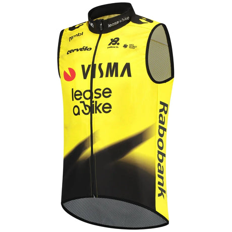 Gilet Team Visma Lease a bike 2026 Wind Yellow B.