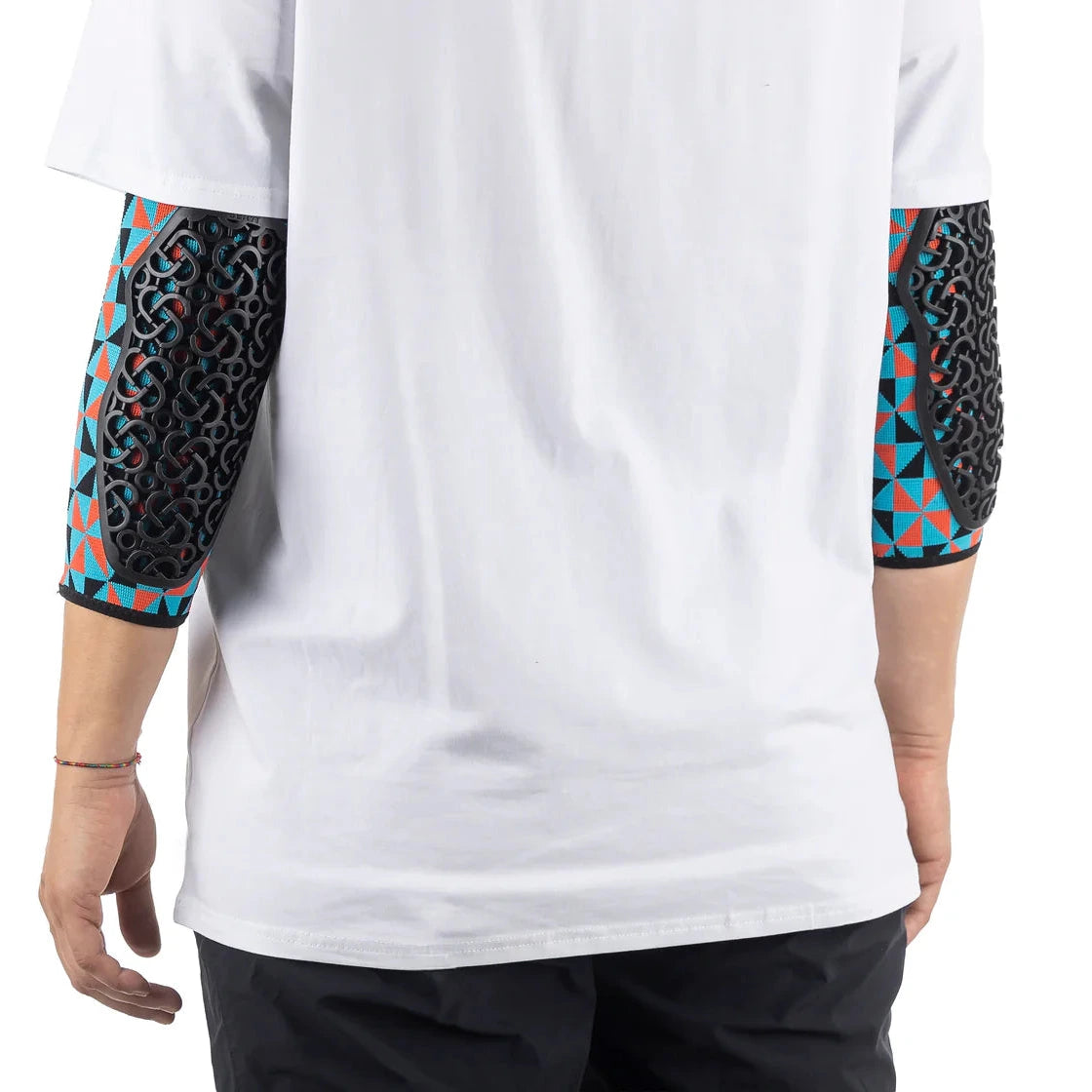 Protections de coude Seryt Flow Elbow - Bleu clair rouge