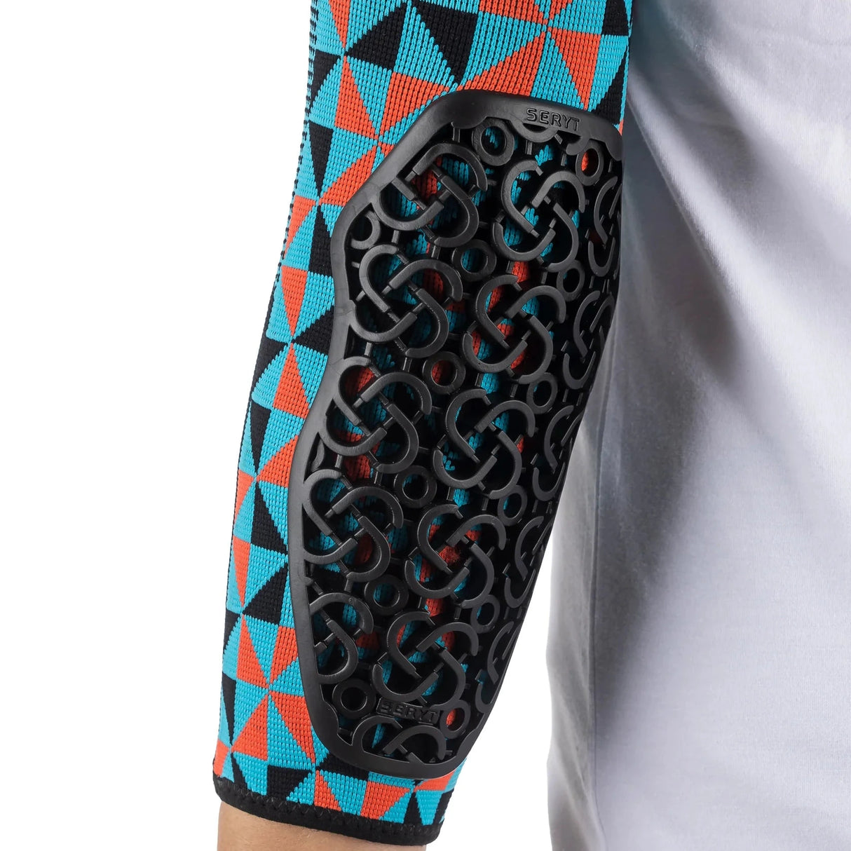 Protections de coude Seryt Flow Elbow - Bleu clair rouge
