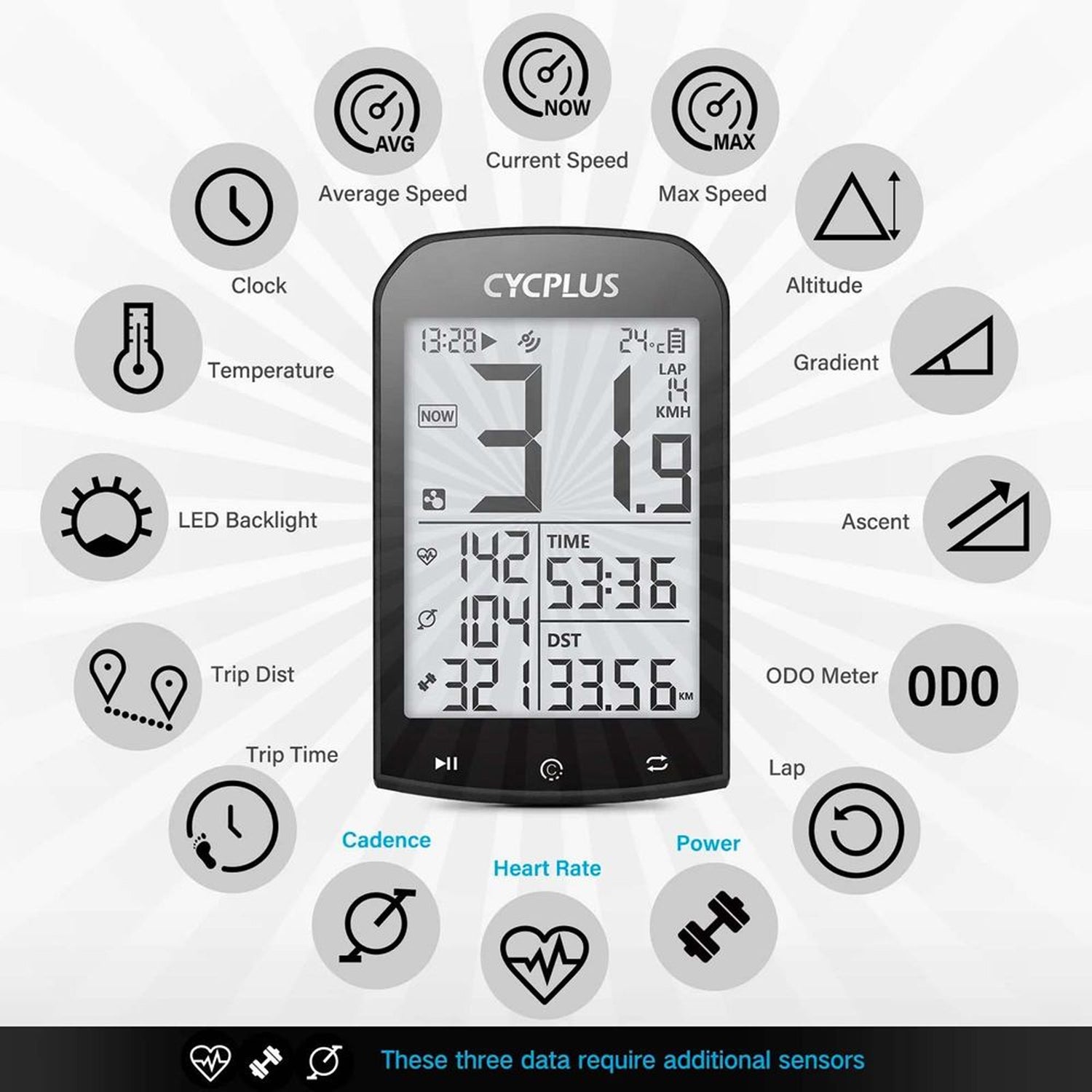 Gps Bike Computer Cycplus M1 | All4cycling
