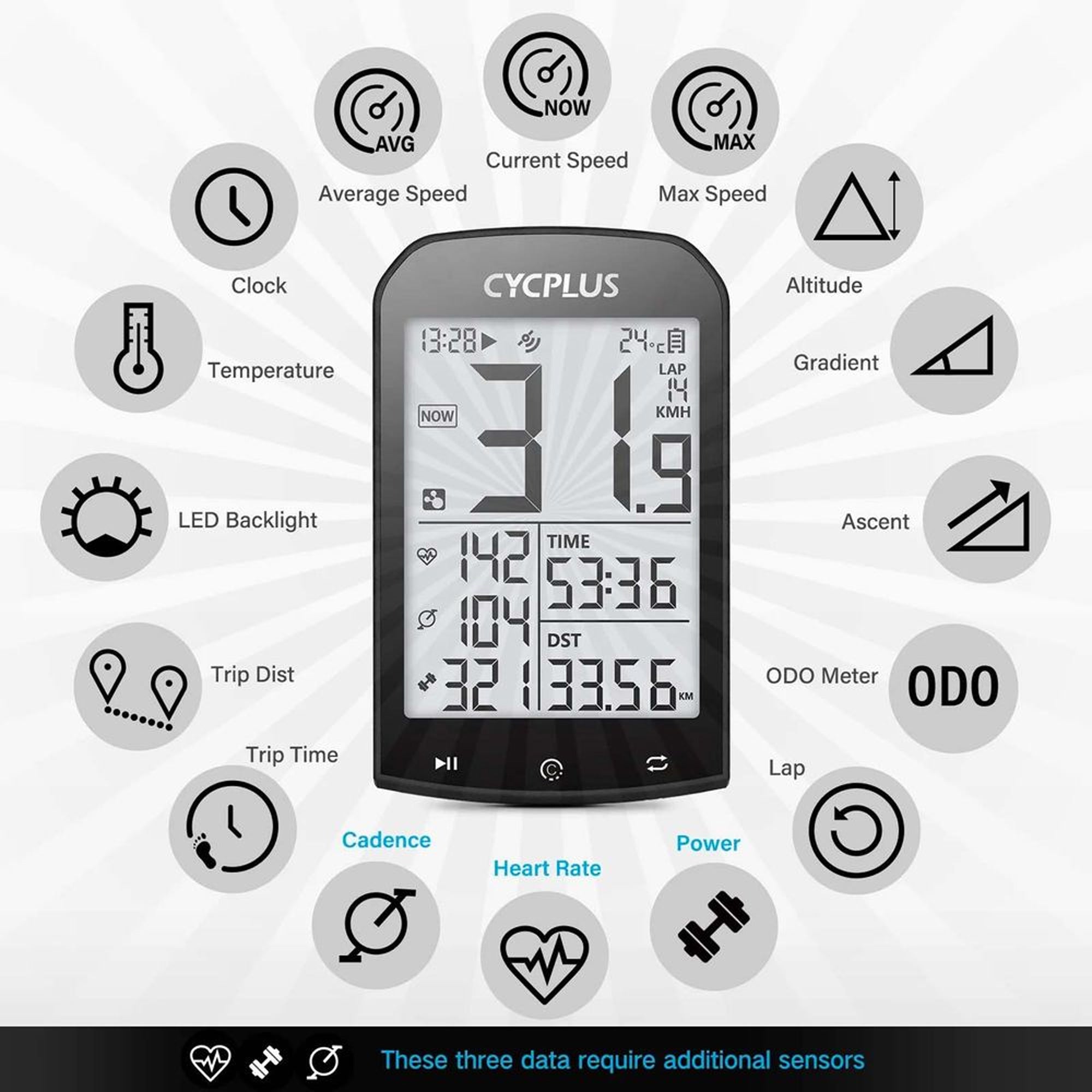 fahrradcomputer cadence Gps Fahrradcomputer Cycplus M1