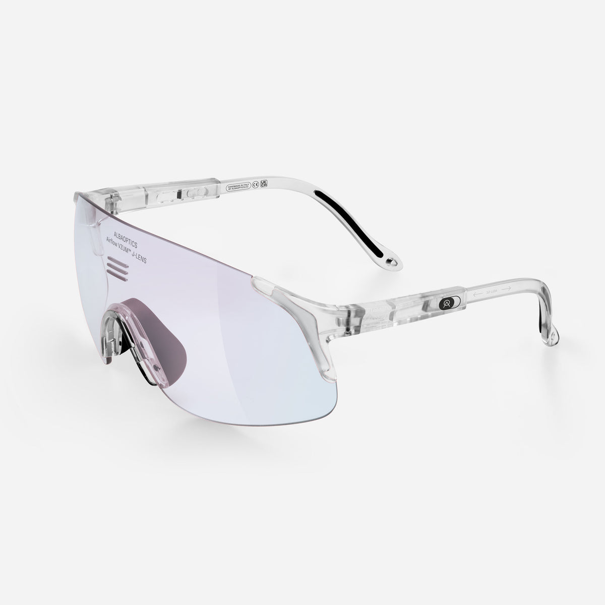 Alba Optics Jumbo Glasses - Crystal Glossy Vzum F-lens Fire