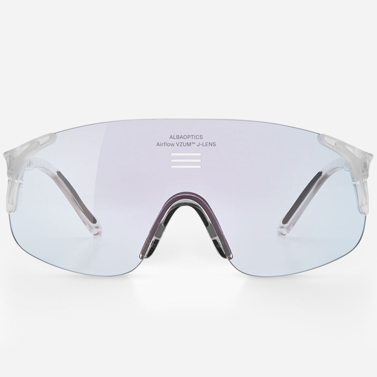 Alba Optics Jumbo Glasses - Crystal Glossy Vzum F-lens Fire