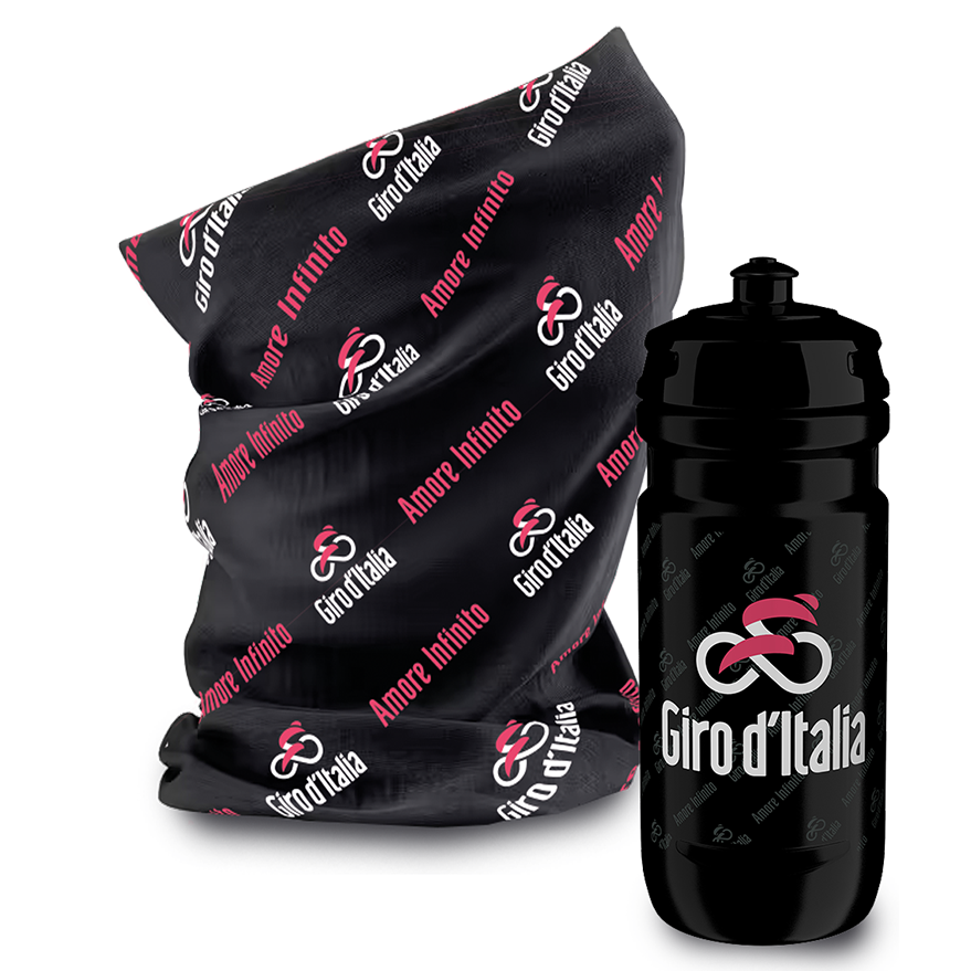 Bottle Kit Giro of Italy Black with Official Neck Warmer | All4cycling
