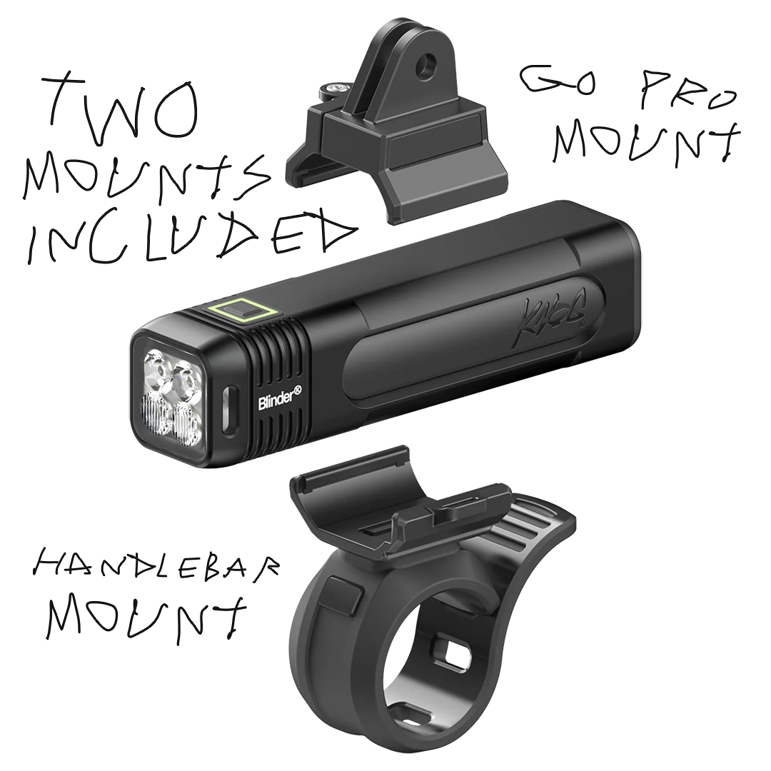 Kit luci Knog Blinder 1000 + Blinder Square Rear Knog